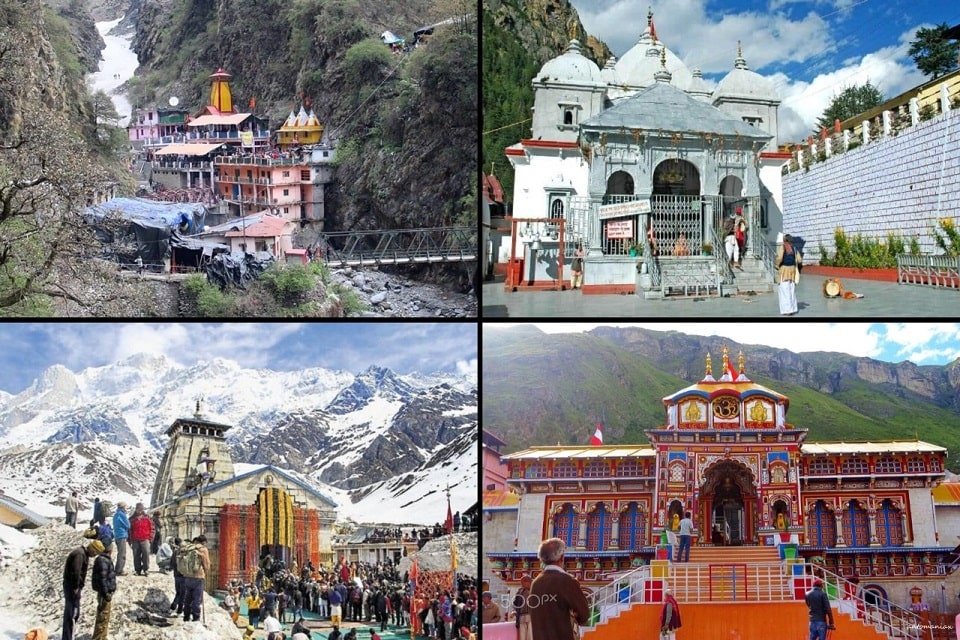 View of Char Dham Yatra from Above Using Helicopter Service